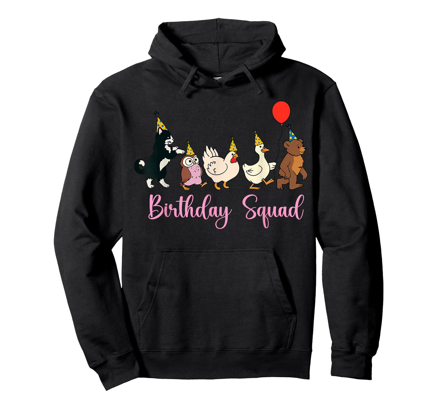 Funny Birthday Squad Animals Party Design for Child T-Shirt
