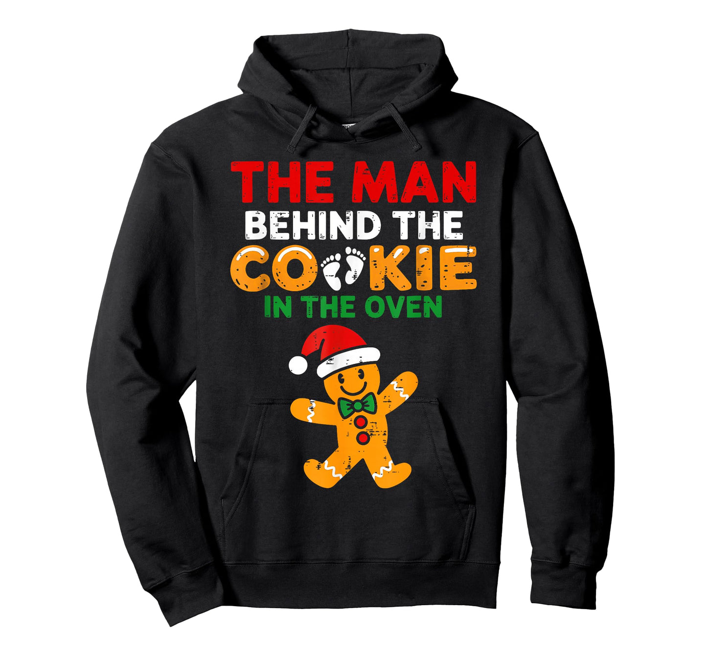 Christmas Pregnancy The Man Behind The Cookie in The Oven T-Shirt