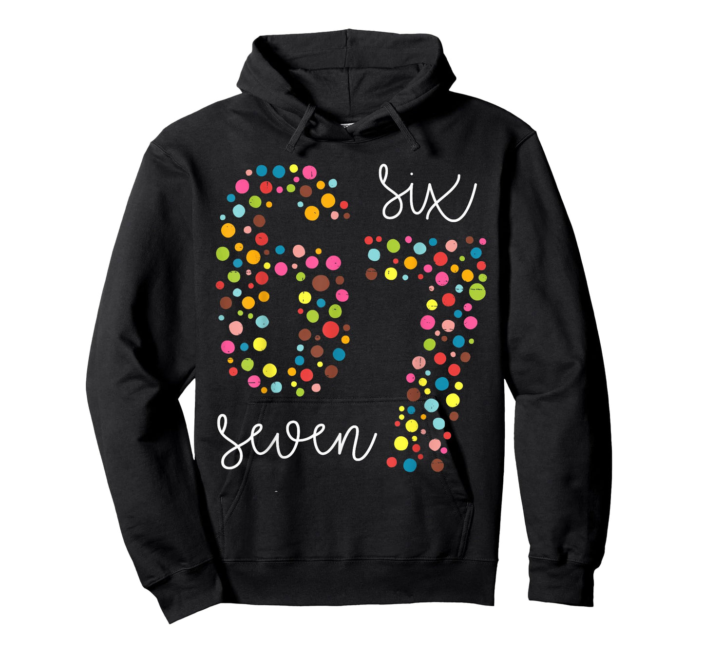 Funny 67 Meme Polka Dot Six Seven Boys Girls Teens Kids 6 7 T-Shirt