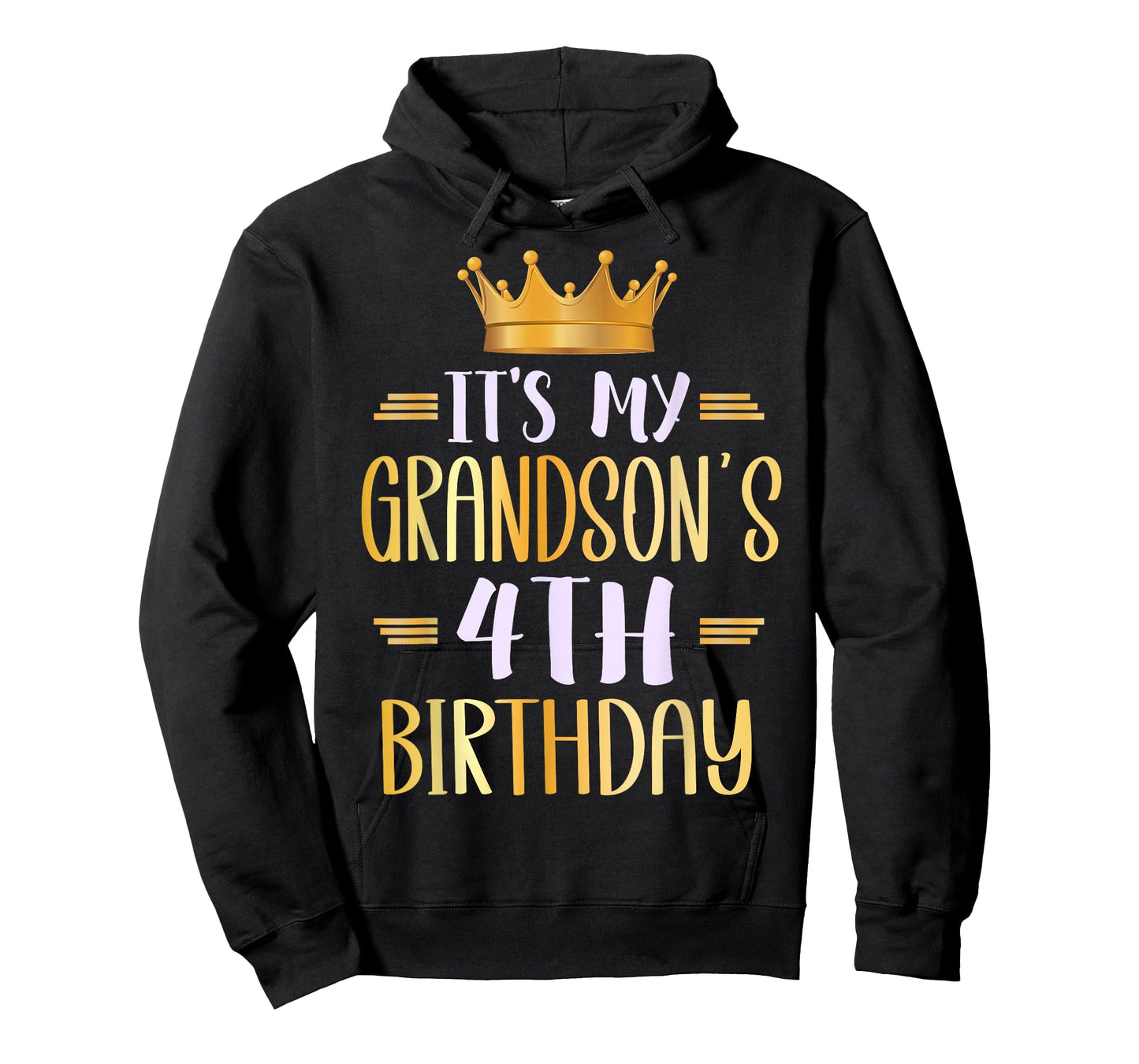 It's My Grandson's 4th Birthday Happy 4 Years Old T-Shirt