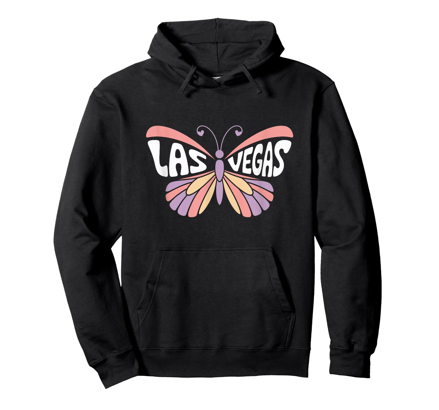 Las Vegas Butterfly - Nevada Pastel City Name Word Art T-Shirt