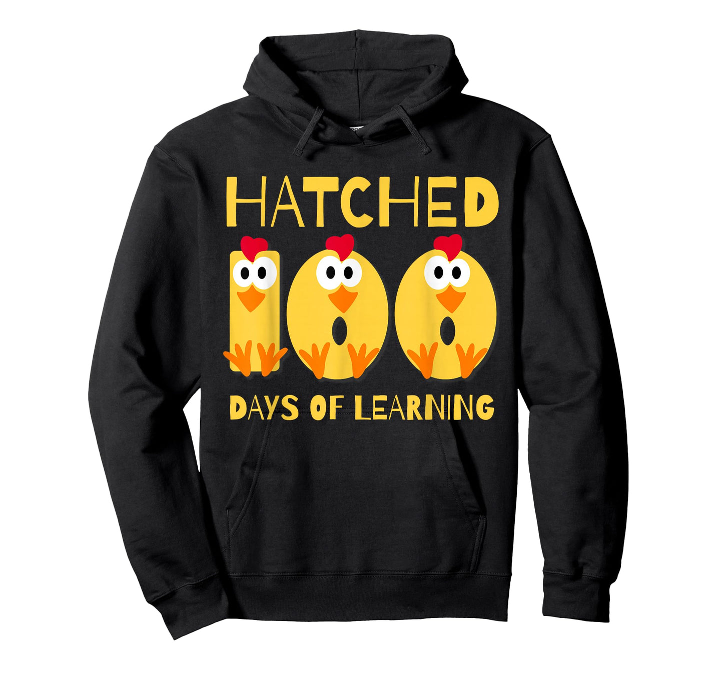 Hatched 100 Days of Learning Cute Chicken 100 Days of School T-Shirt