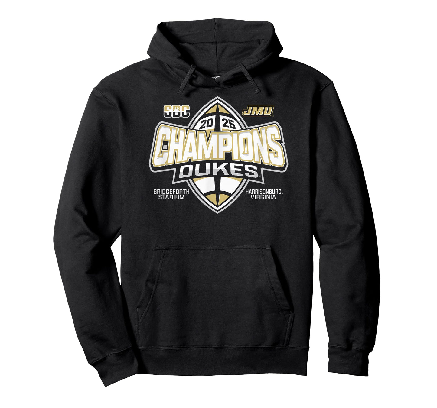 James Madison Dukes Sun Belt Champs 2025 Football T-Shirt