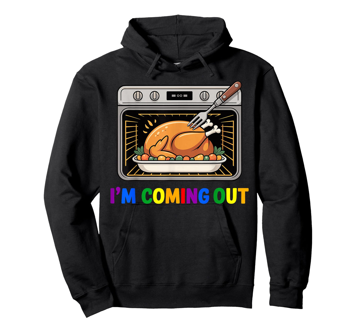 Thanksgiving Turkey Coming Out Funny Humor Gay T-Shirt