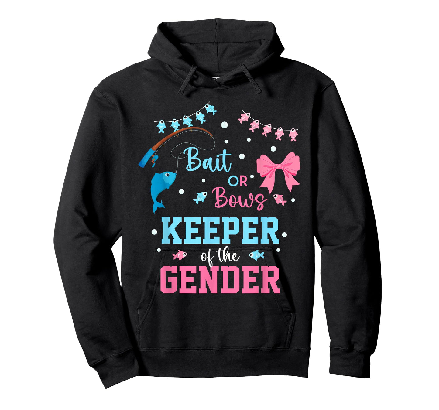 Baits or Bows Keeper of The Gender Reveal Fishing Crew T-Shirt