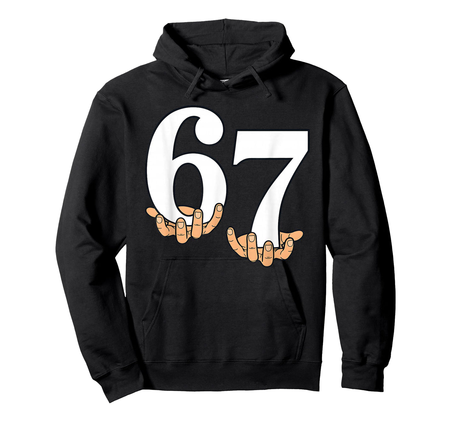 Funny 67 Meme Hands Slang Gen Alpha Six Seven 6 7 for Kids T-Shirt