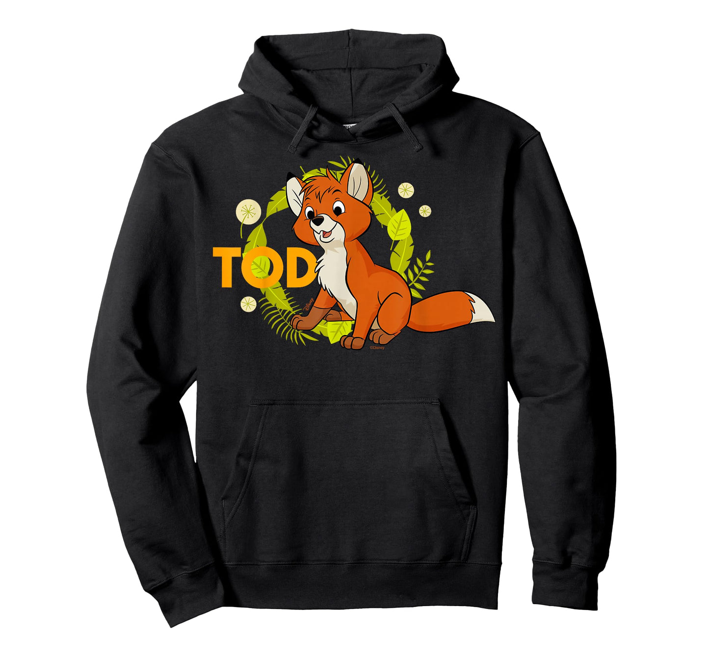 Disney The Fox and The Hound Tod Tropical Leaf Wreath T-Shirt