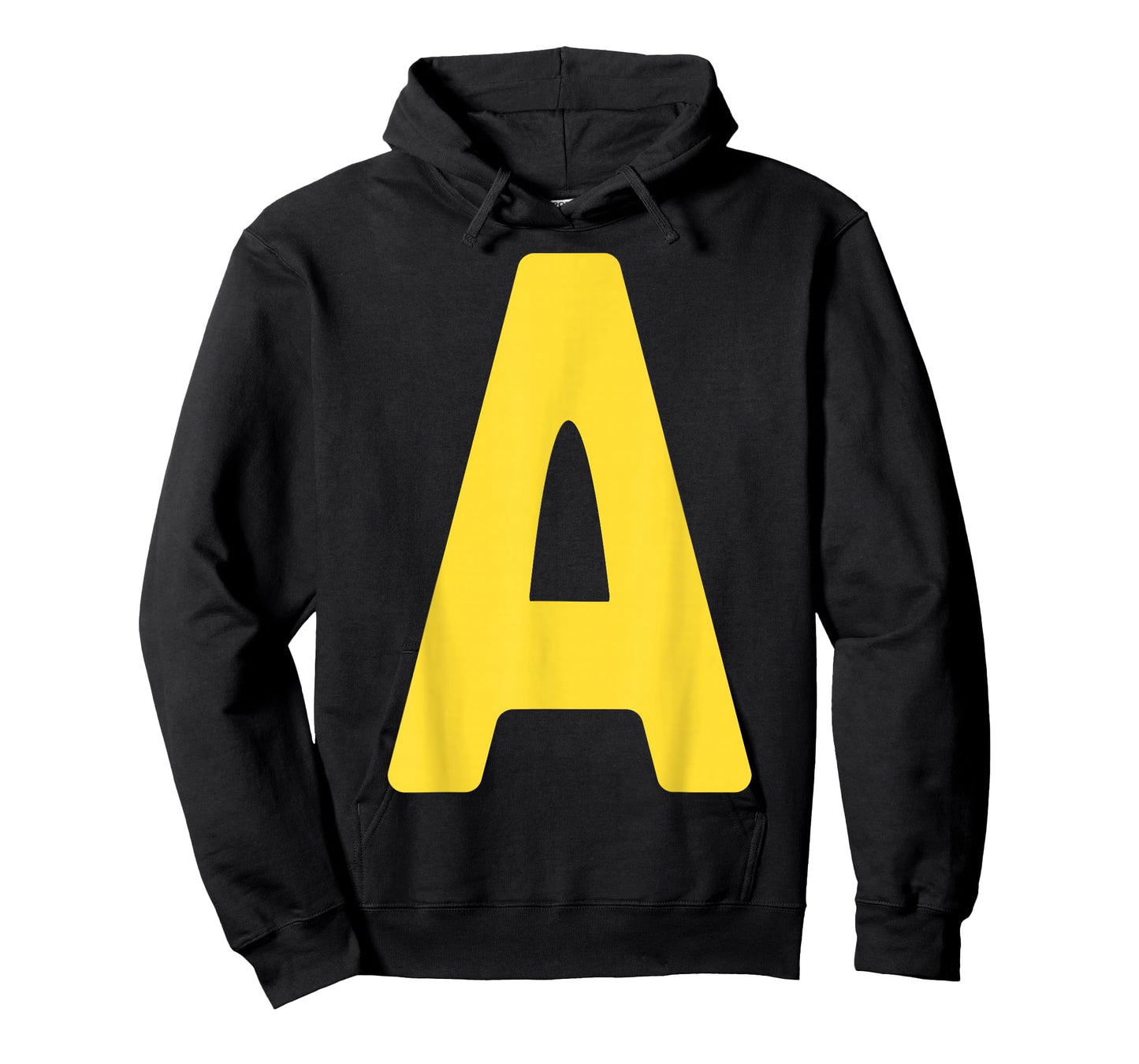 Letter A Alphabet Yellow On Red Halloween Costume Party T-Shirt