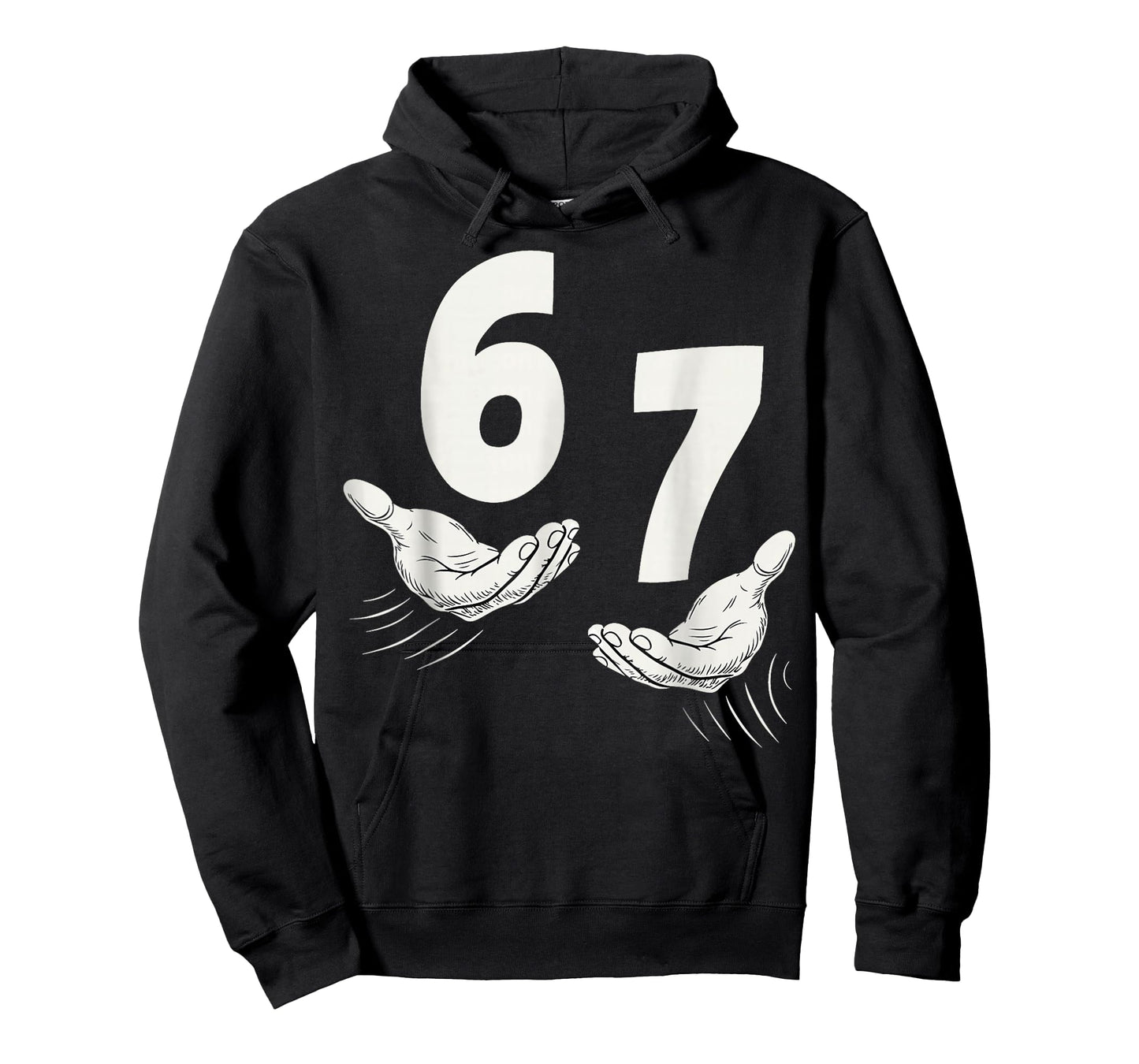 Six Seven 67 6 7 Kids 67 Teen Boys 6 7 Meme Hands Funny T-Shirt