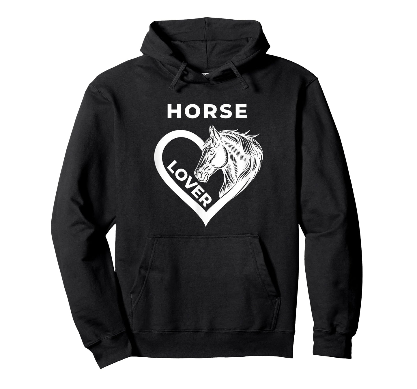 Horse Lover Heart Design with Horse-Head Line Art T-Shirt