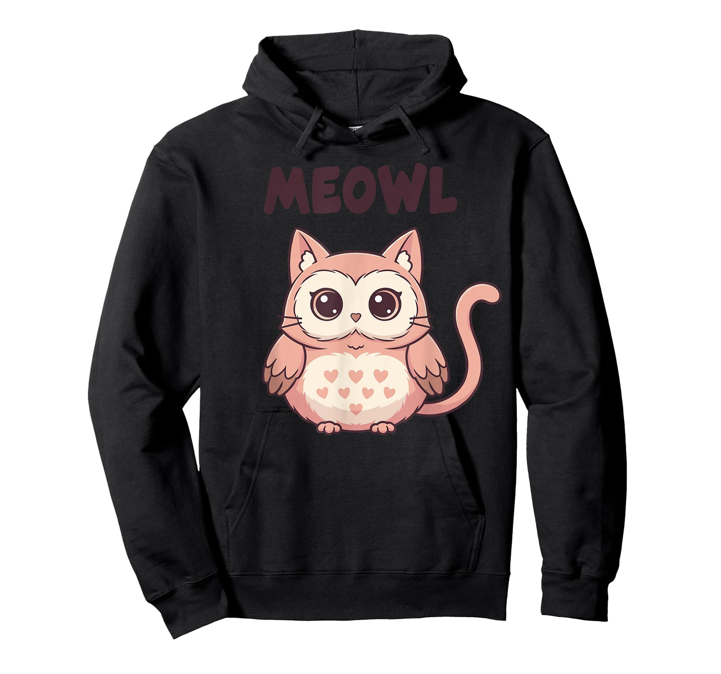Funny Cat Meme Shirt Women Kids, Cute Owl Cat Meowl T-Shirt