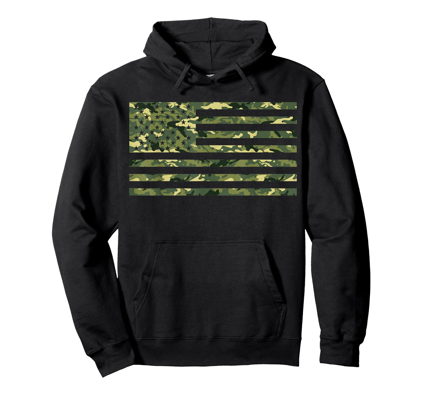 Proud Veteran Camouflage United States Army Soldier US Flag T-Shirt
