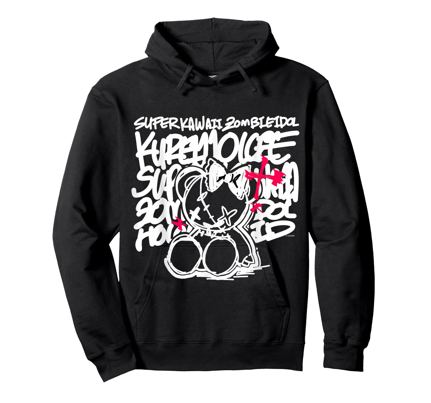 [Kureiji Ollie] Super Kawaii Zombie Idol Black T-Shirt