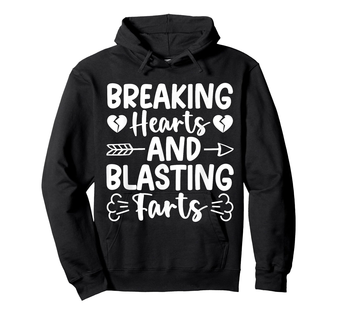 Breaking Hearts and Blasting Farts Valentine Funny Sarcastic T-Shirt