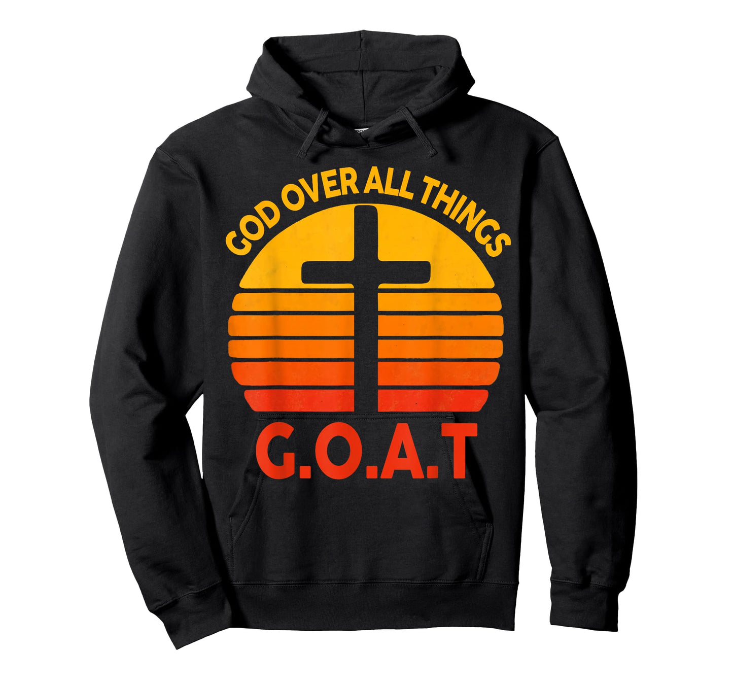 Christian G.O.A.T God Over All Thing Cross Vintage Faith Men T-Shirt