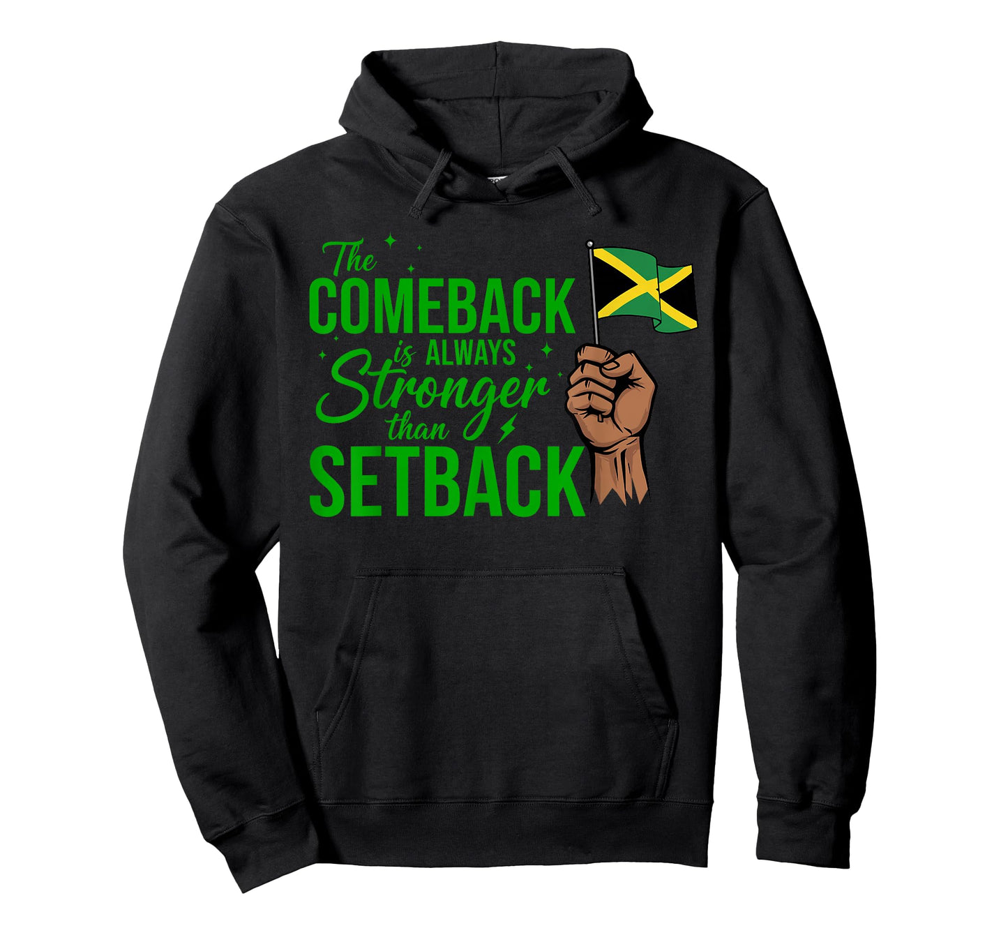 The Comeback is Always Stronger Jamaica Strong Flag T-Shirt