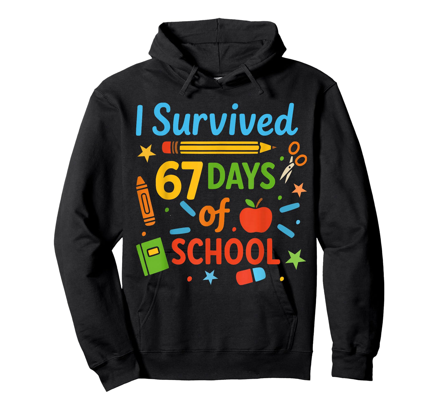 I Survived 67 Days of School Funny 67 Teachers Students Meme T-Shirt