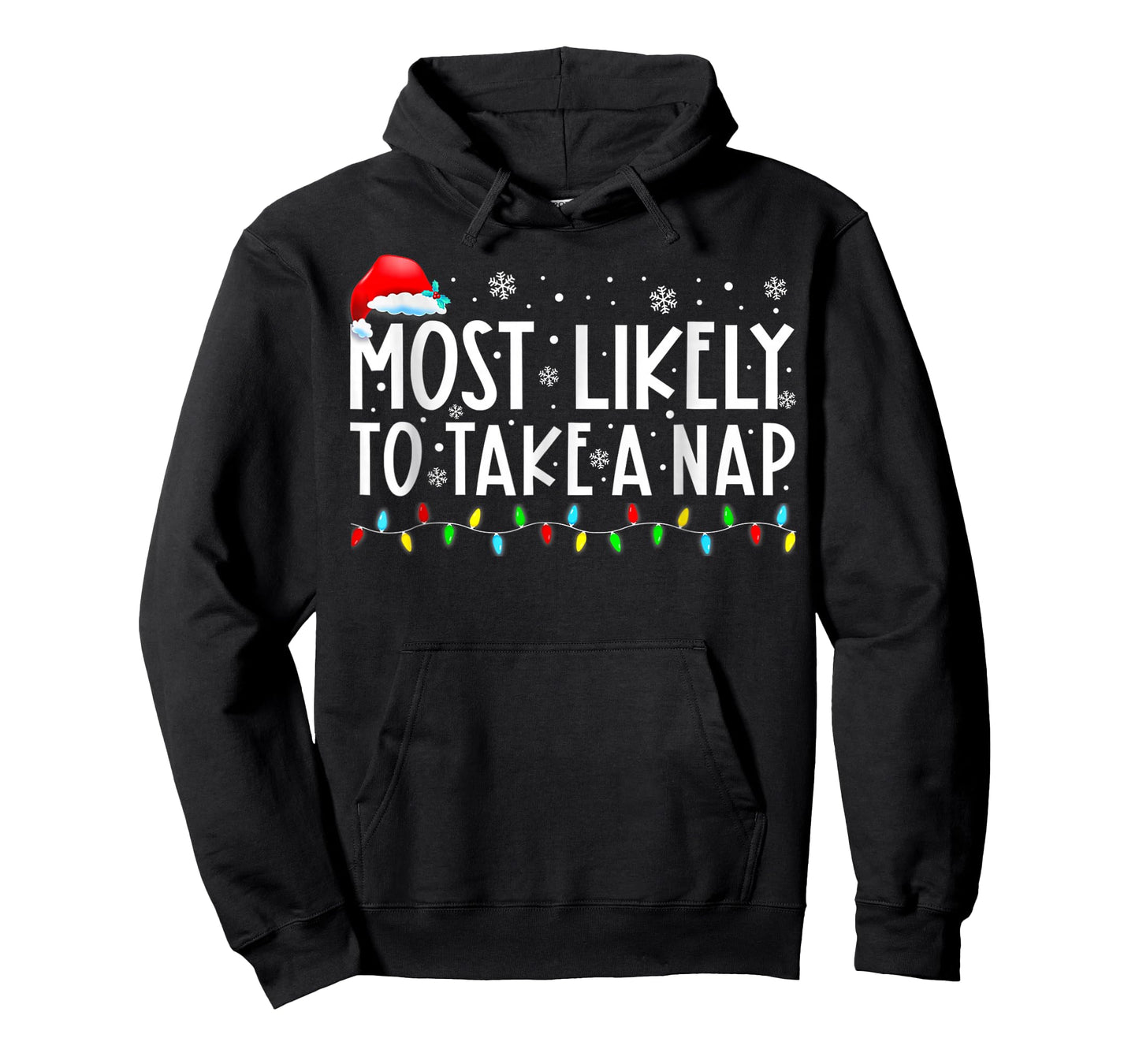 Most Likely to Take A Nap Christmas T-Shirt