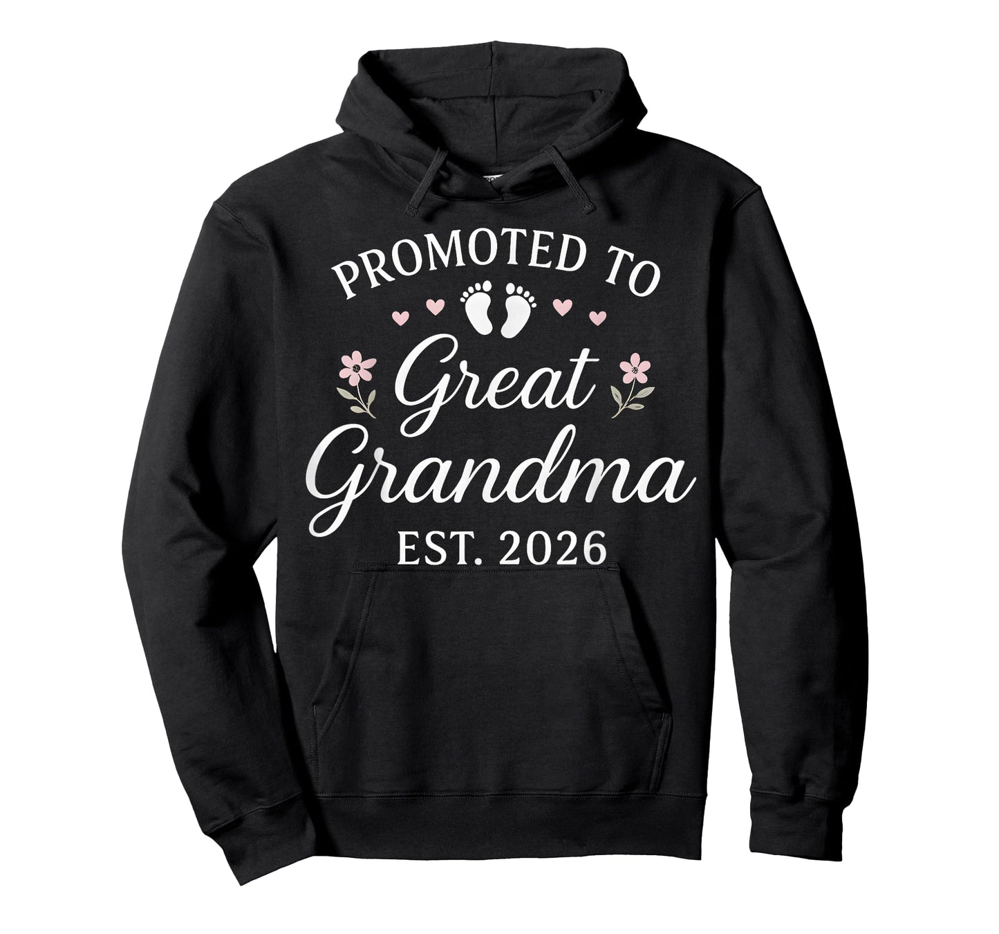 Promoted to Great Grandma Est 2026 New Grandma Pregnancy T-Shirt