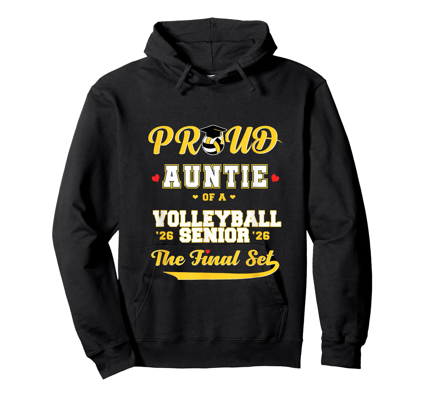 Cool Family '26 Graduation Volleyball Player Auntie T-Shirt