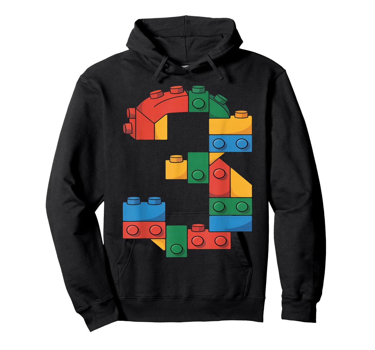Master Builder 3th Birthday Three 3 Years Old Building Brick T-Shirt