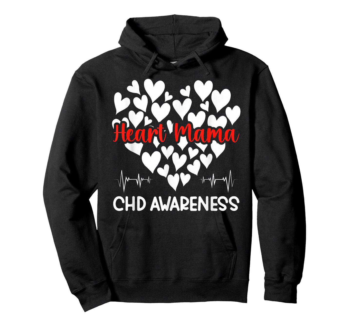 Heart Mama CHD Awareness CHD Mom of A CHD Warrior Mother T-Shirt