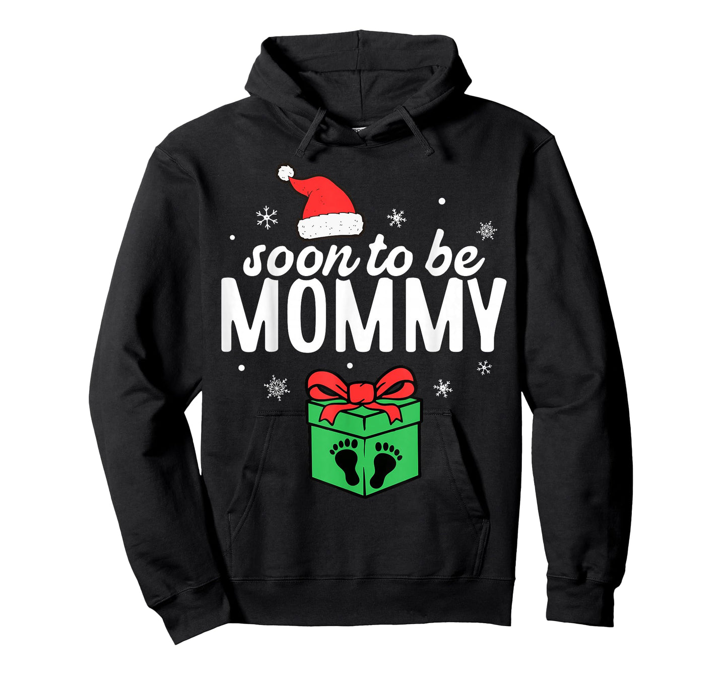 Soon to Be Mommy Christmas Funny Pregnancy Announcement Mom T-Shirt