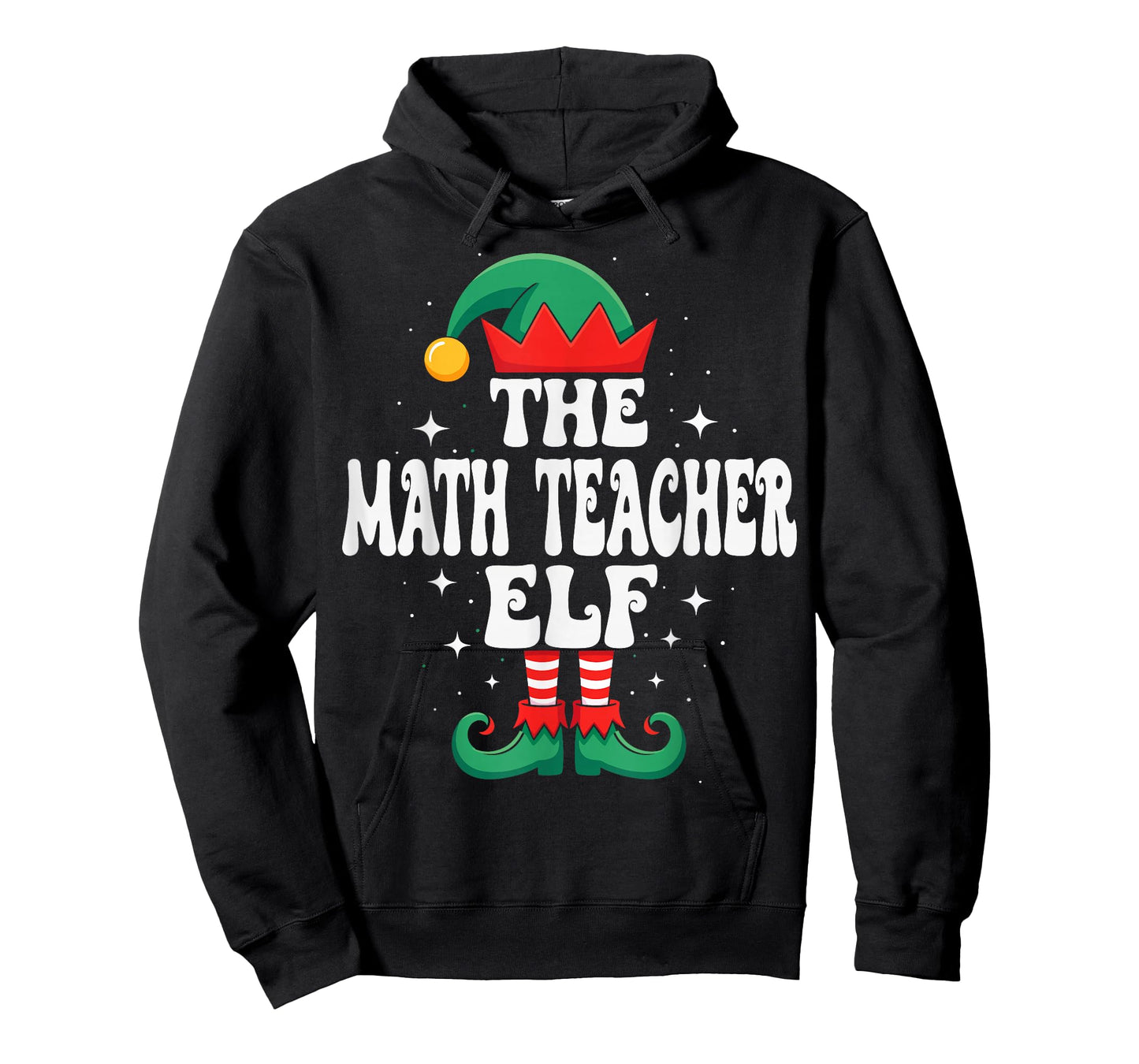 The Math Teacher Elf Funny Christmas Matching Family T-Shirt