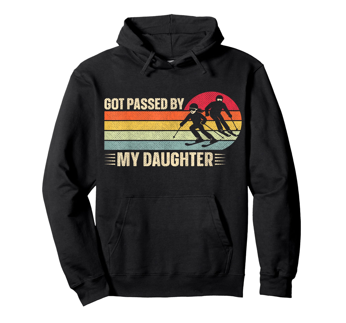 Retro Vintage Got Passed by My Daughter Funny Skiing T-Shirt