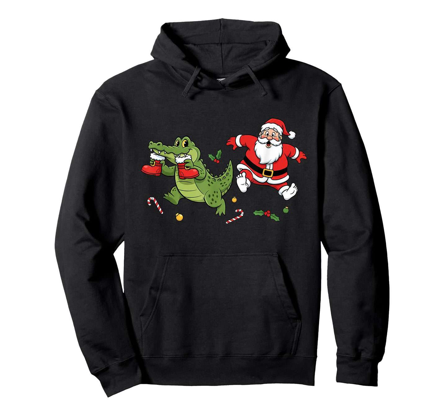 Funny Alligator Santa Claus Boots Christmas Womens Mens Kids T-Shirt