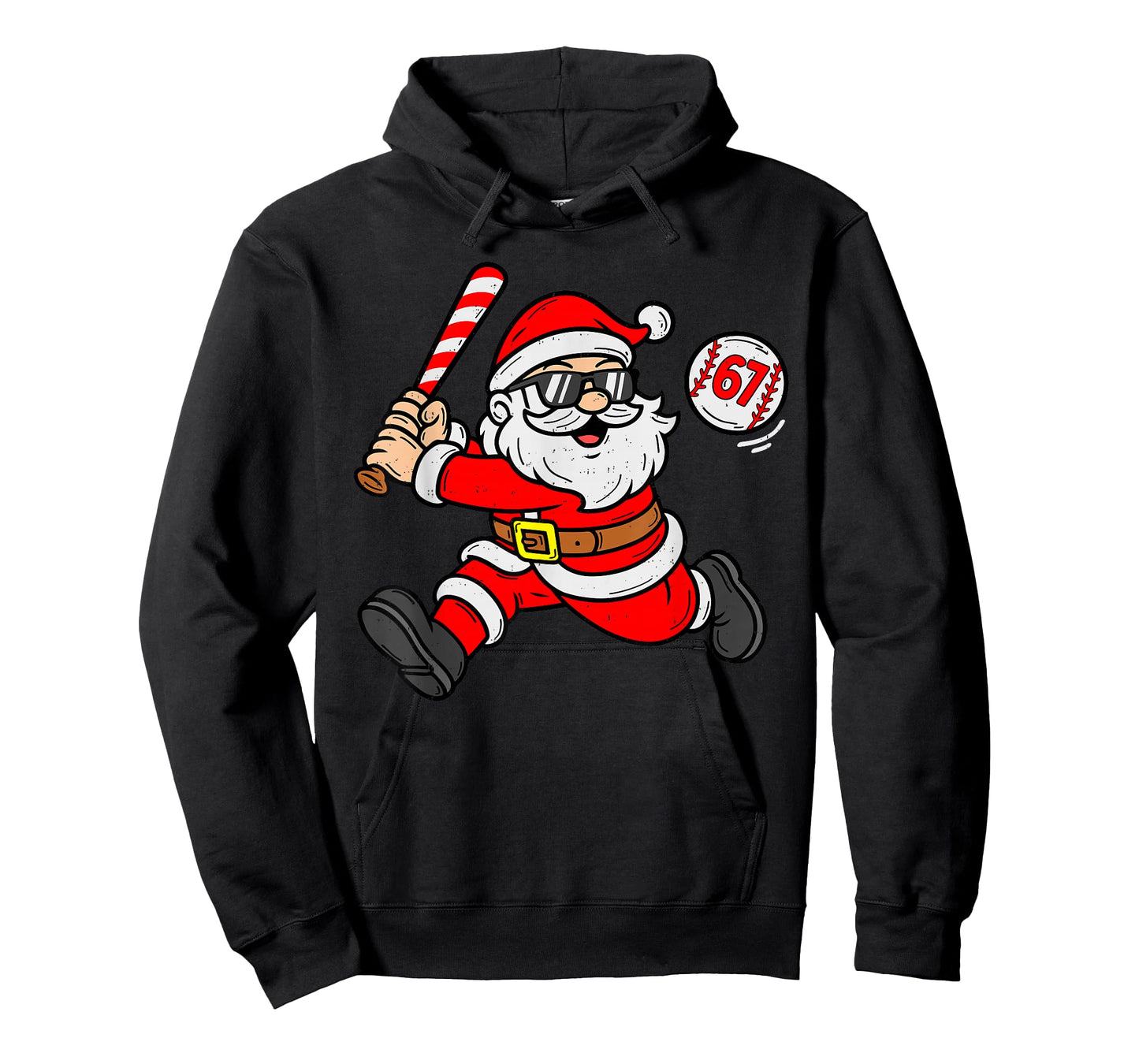 67 Baseball Santa Six Seven Meme Christmas Sport Men Boy Kid T-Shirt