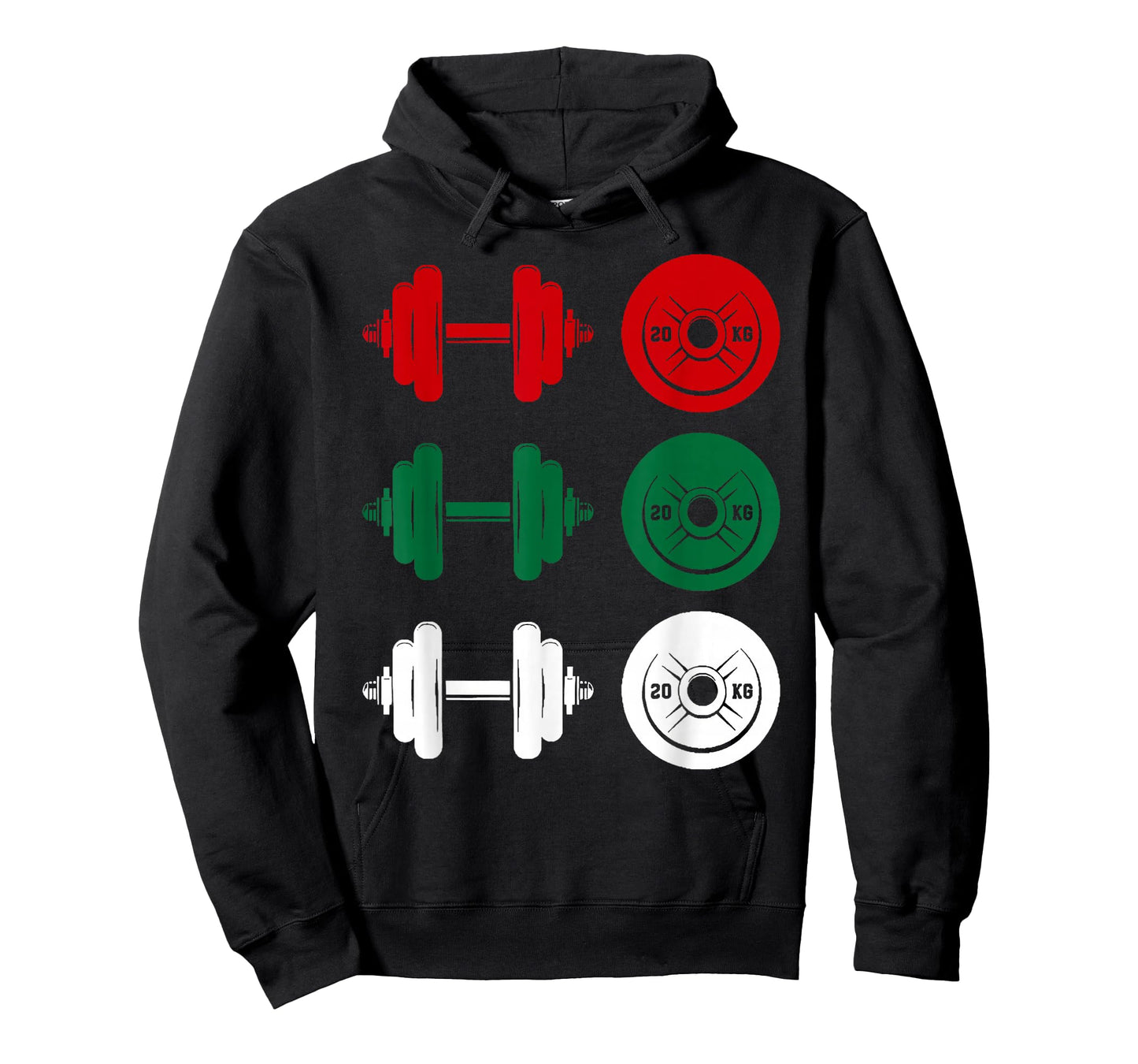Ho Ho Ho Funny Dumbbell Christmas Weightlifting Gym Workout T-Shirt