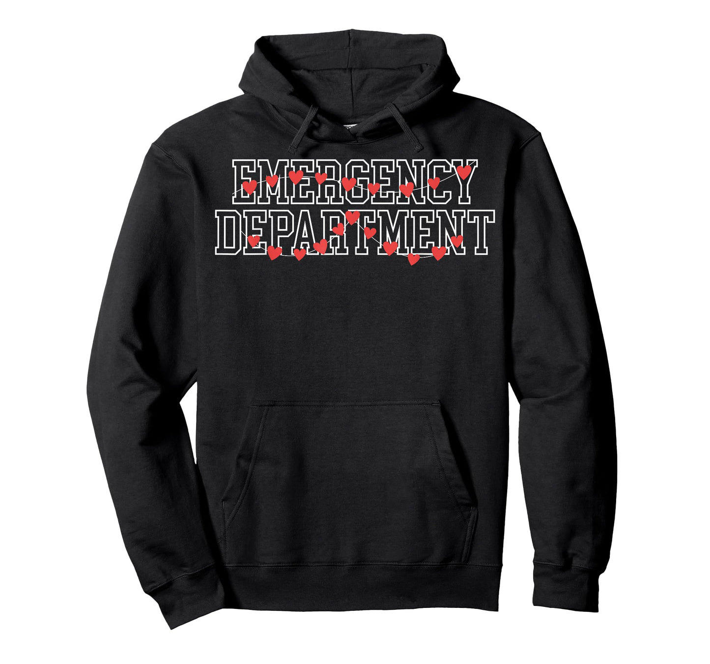 Retro Emergency Department Heart Valentines ER Nurse Crew T-Shirt