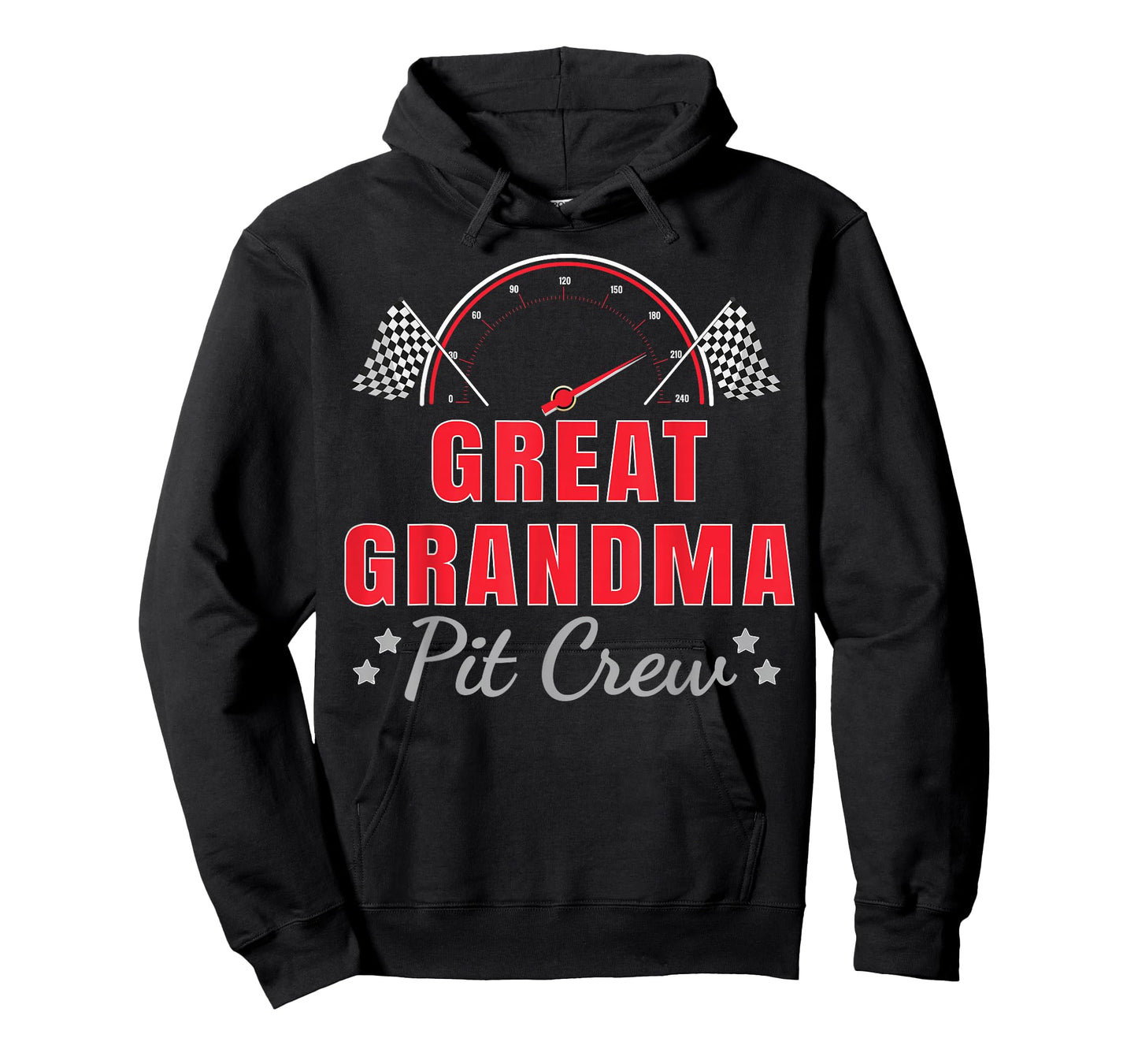 Great Grandma Pit Crew Race Car Driver Birthday Party Racing T-Shirt