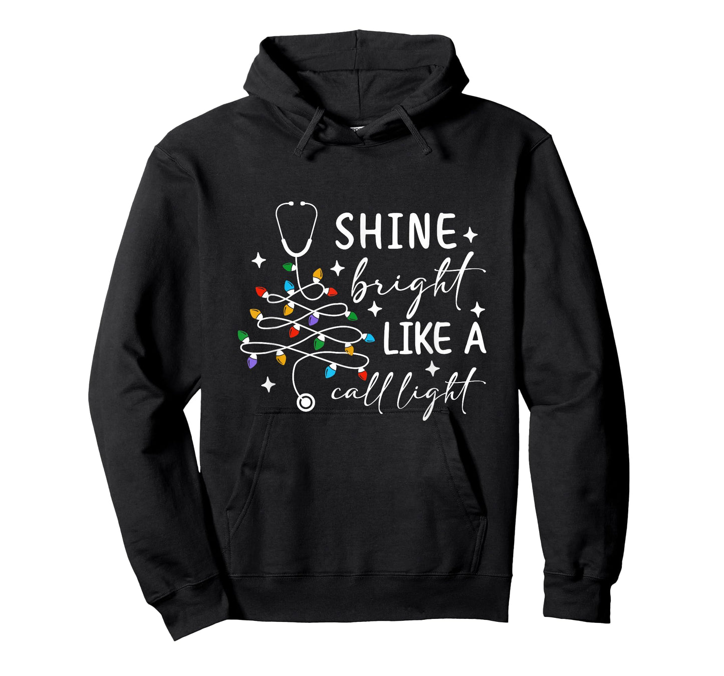 Funny Nurse & Dr. Christmas Shine Bright Like a Call Light T-Shirt