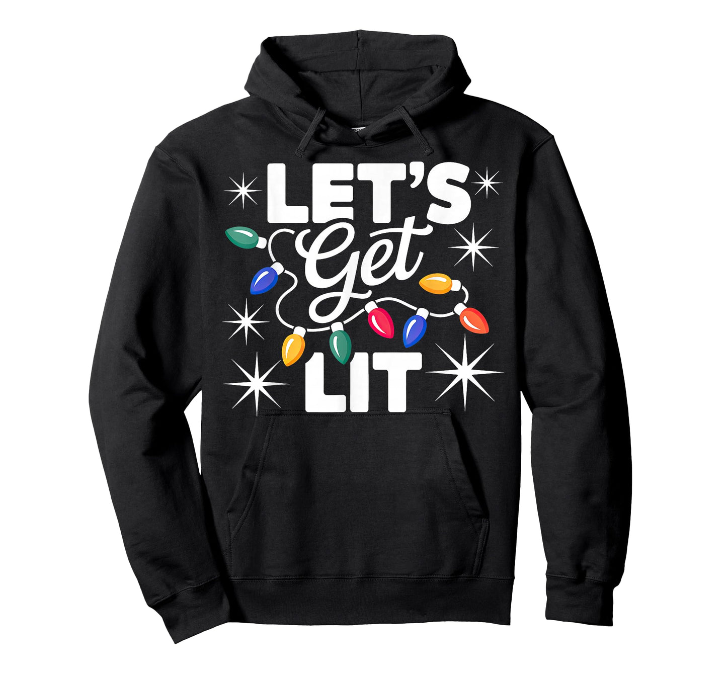 Let's Get Lit Christmas Lights T-Shirt
