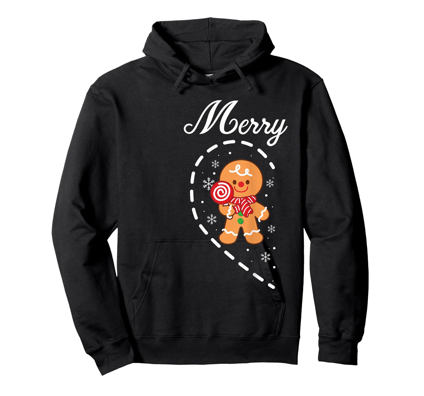 Cute Gingerbread Heart Merry Christmas Matching Couples T-Shirt