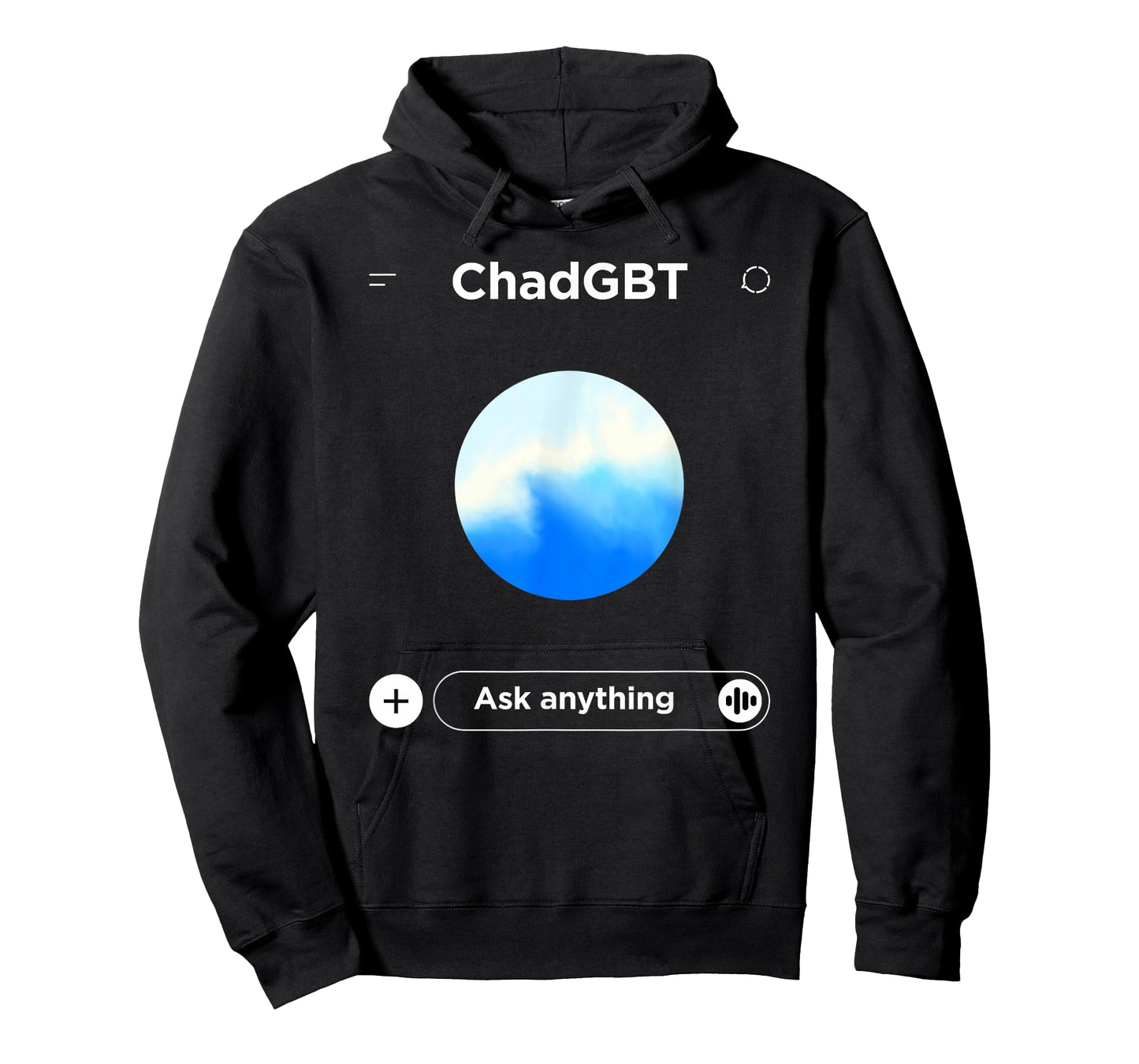 Chad GBT Ask Anything - Funny Ai Meme Parody T-Shirt