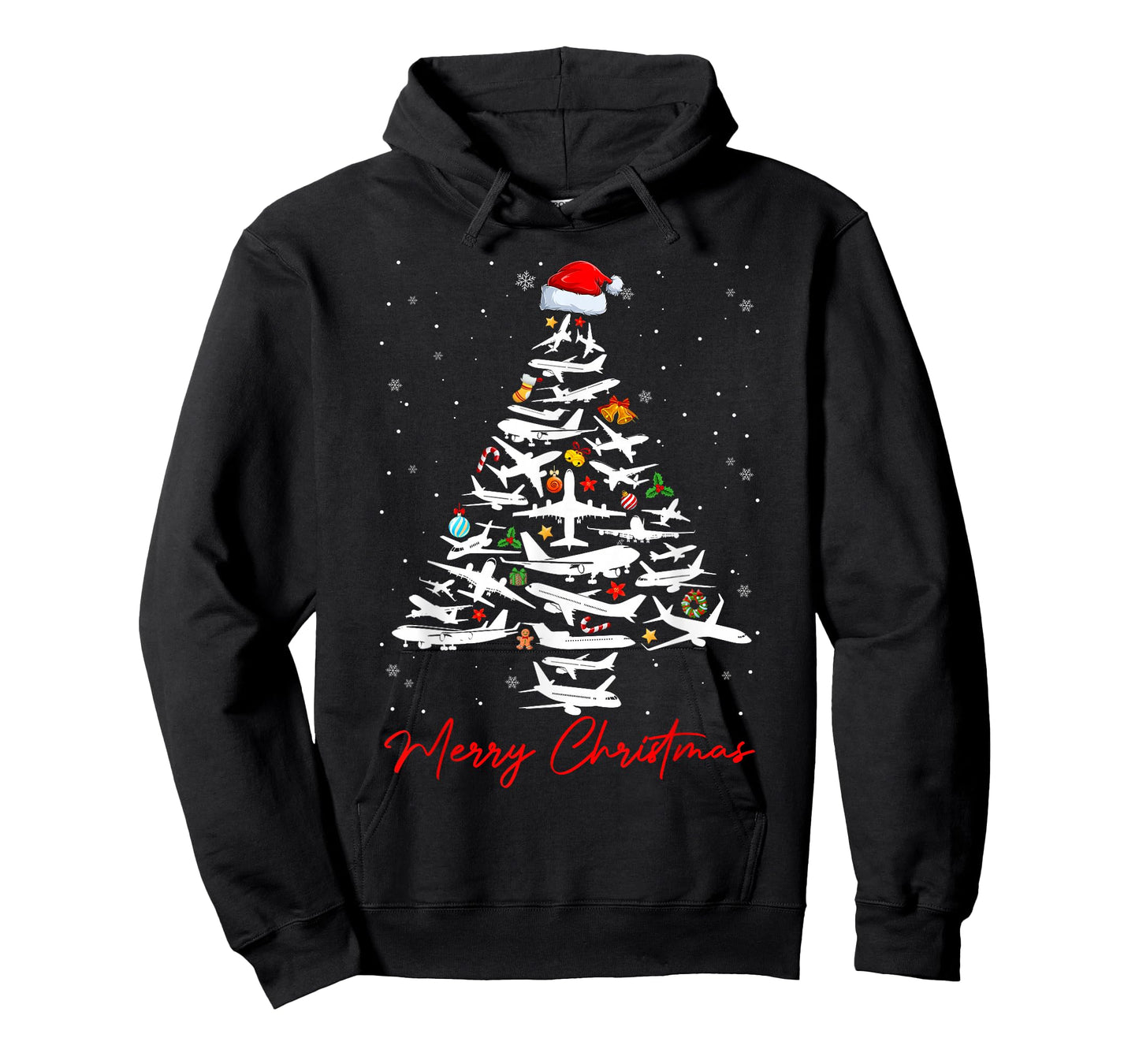 Christmas Tree Airplanes Pilots Merry Christmas Men Boys T-Shirt