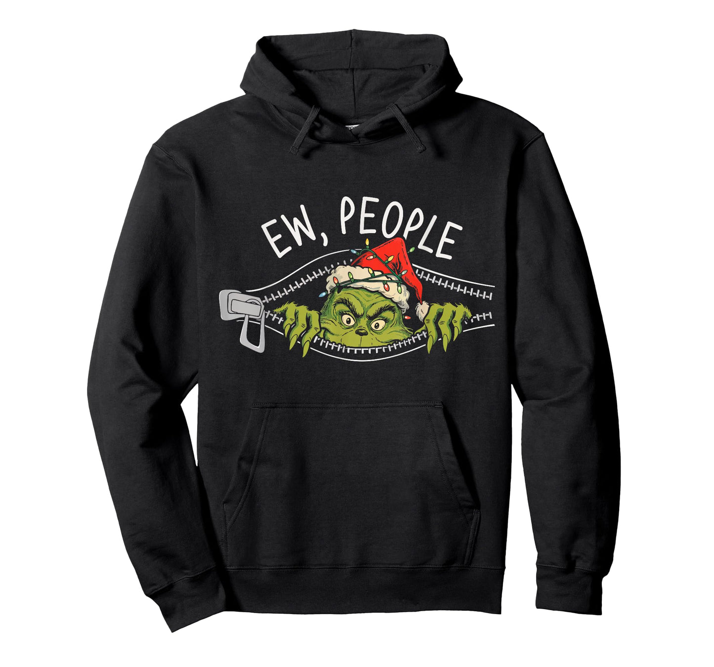 Ew People Xmas Funny Santa Sarcastic Anti Social Introvert T-Shirt