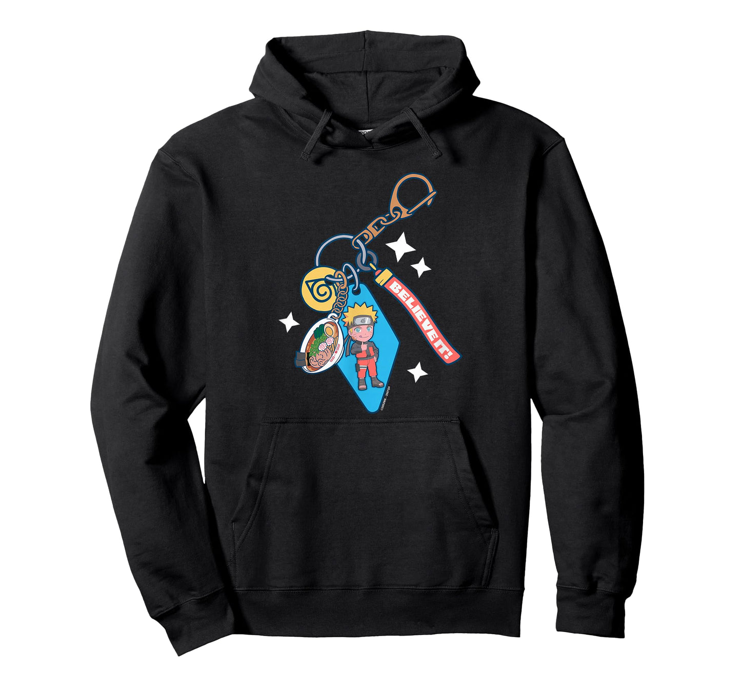 Naruto Shippuden Keychain Collage Chibi Naruto Anime T-Shirt