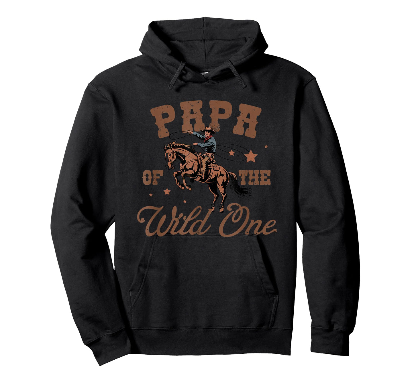 Papa of The Wild One Cowboy Western Rodeo Party Matching T-Shirt