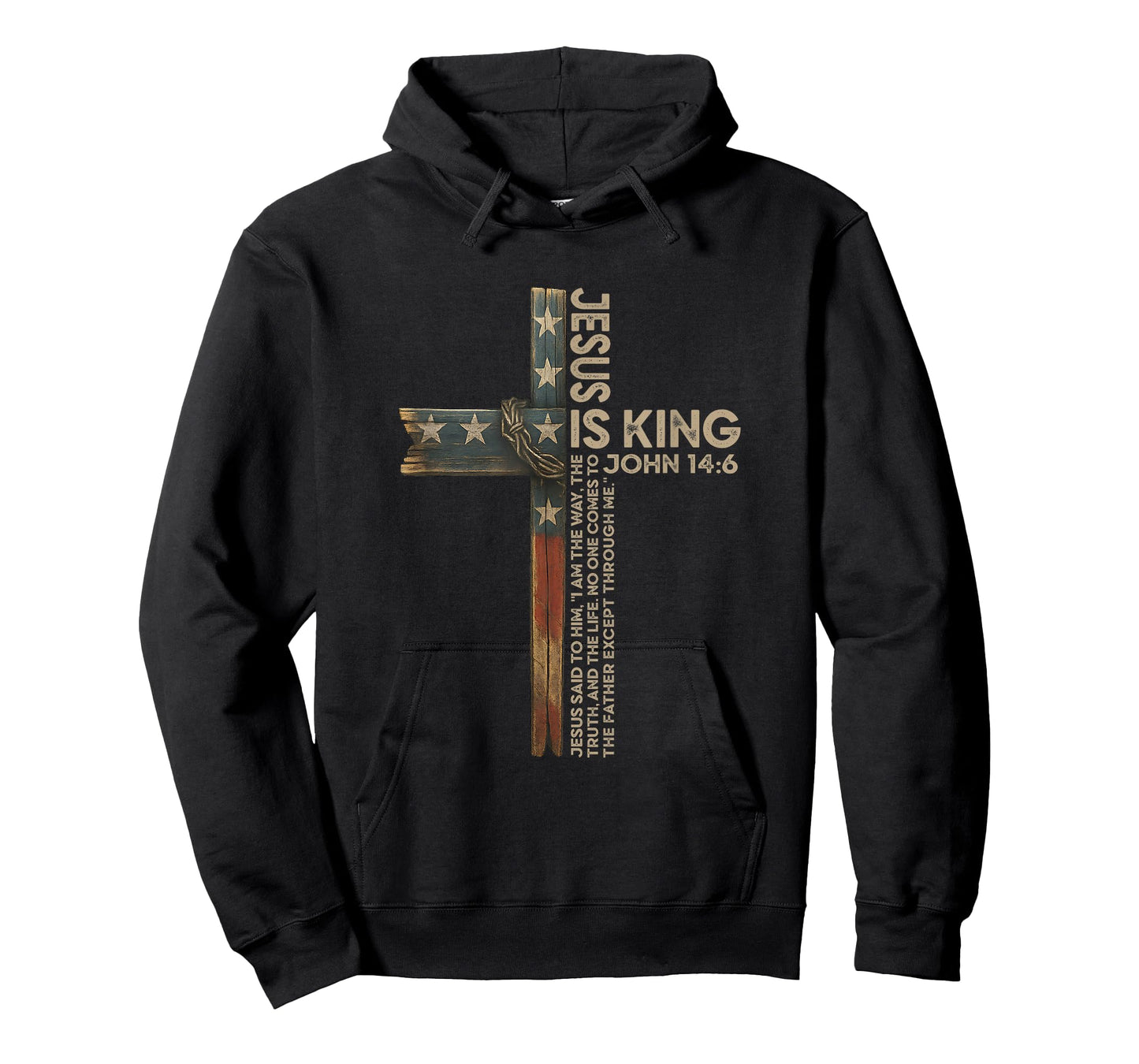 Jesus is King Cross Christians Faith Religion T-Shirt