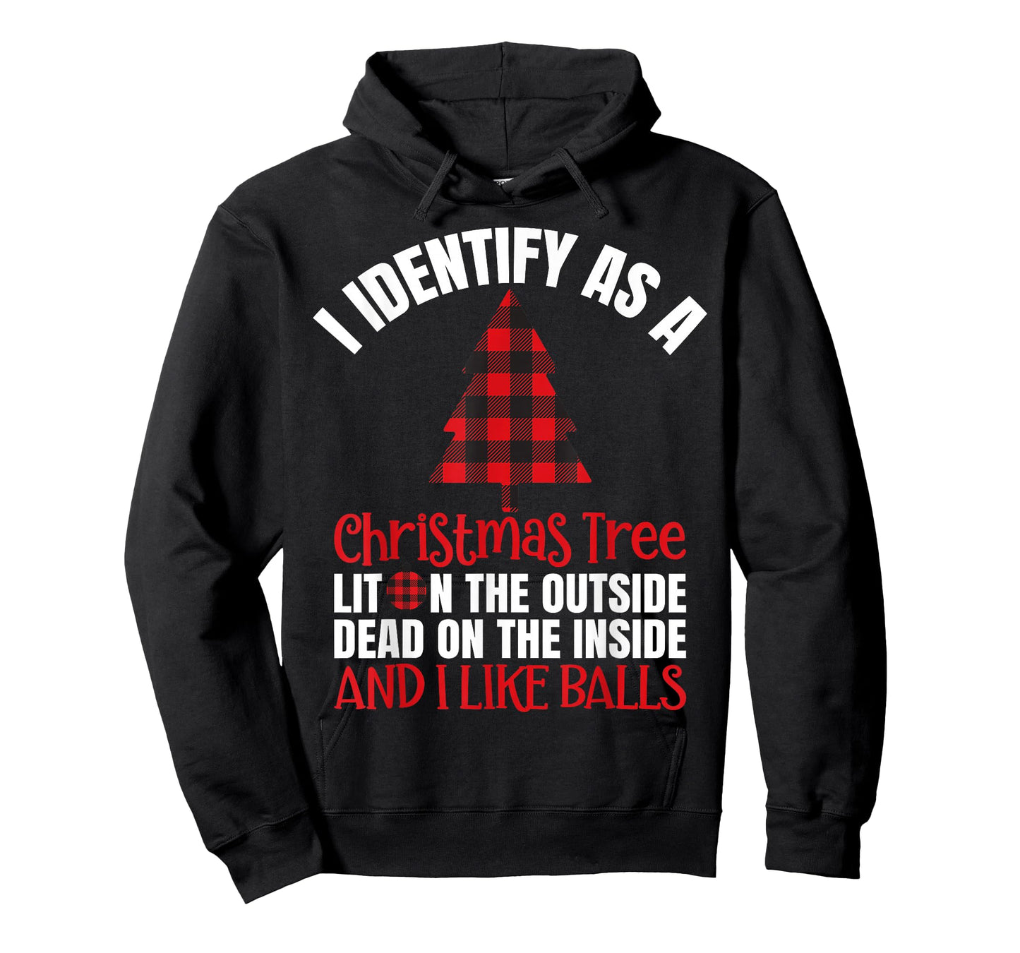 I Identify As A Christmas Tree Lit On The Outside T-Shirt