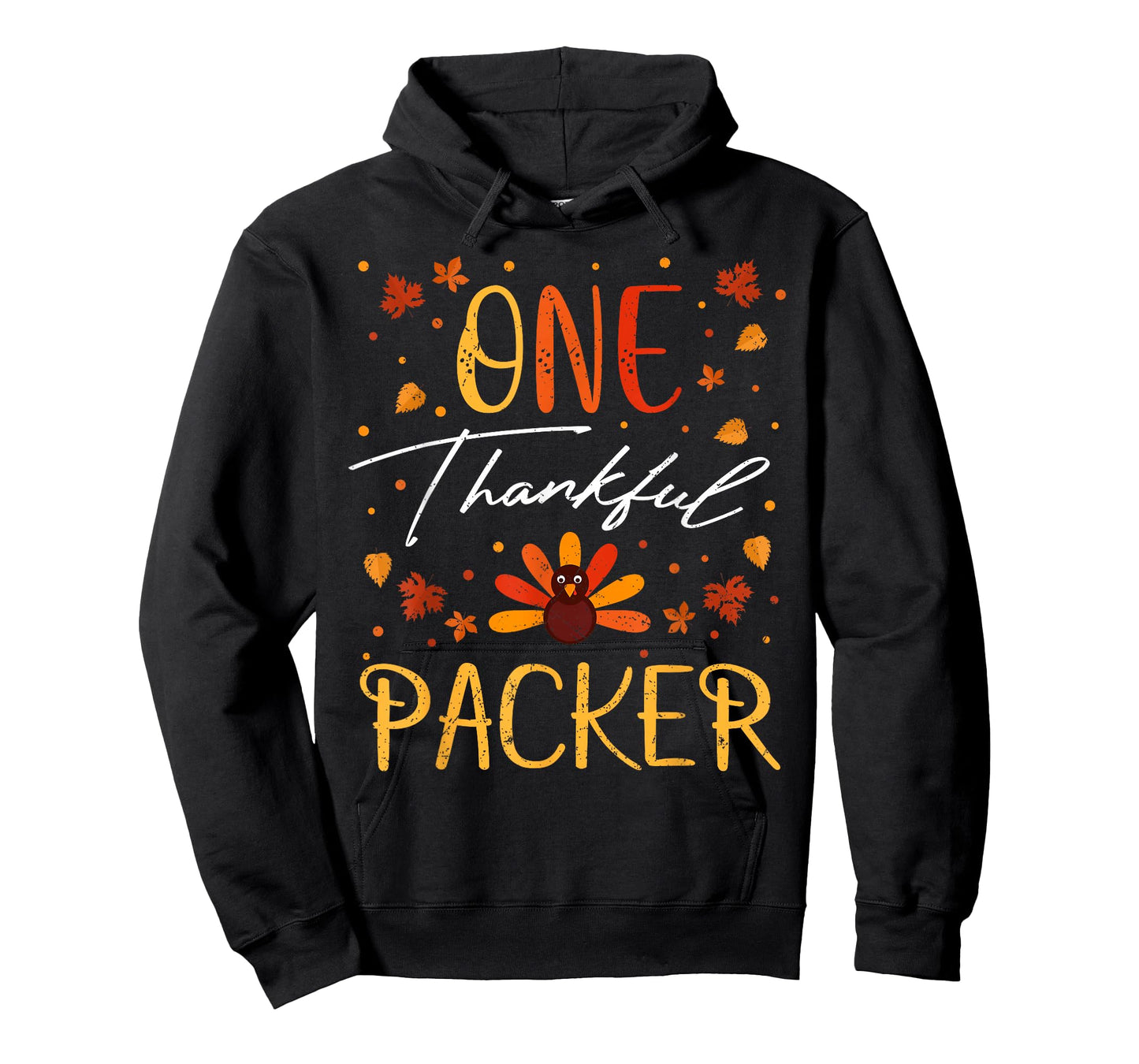One Thankful Packer Thanksgiving Fall Vintage T-Shirt