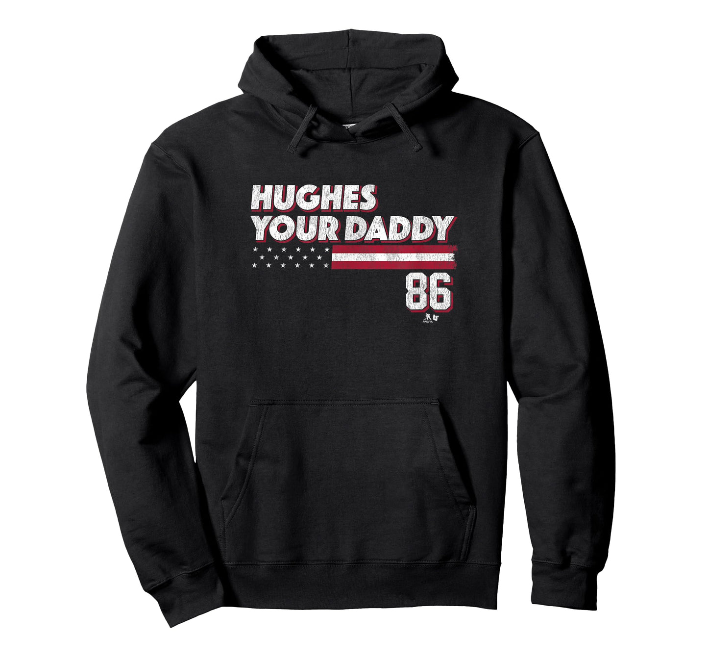 Jack Hughes Your Daddy (Stars & Stripes) - Pro Hockey T-Shirt