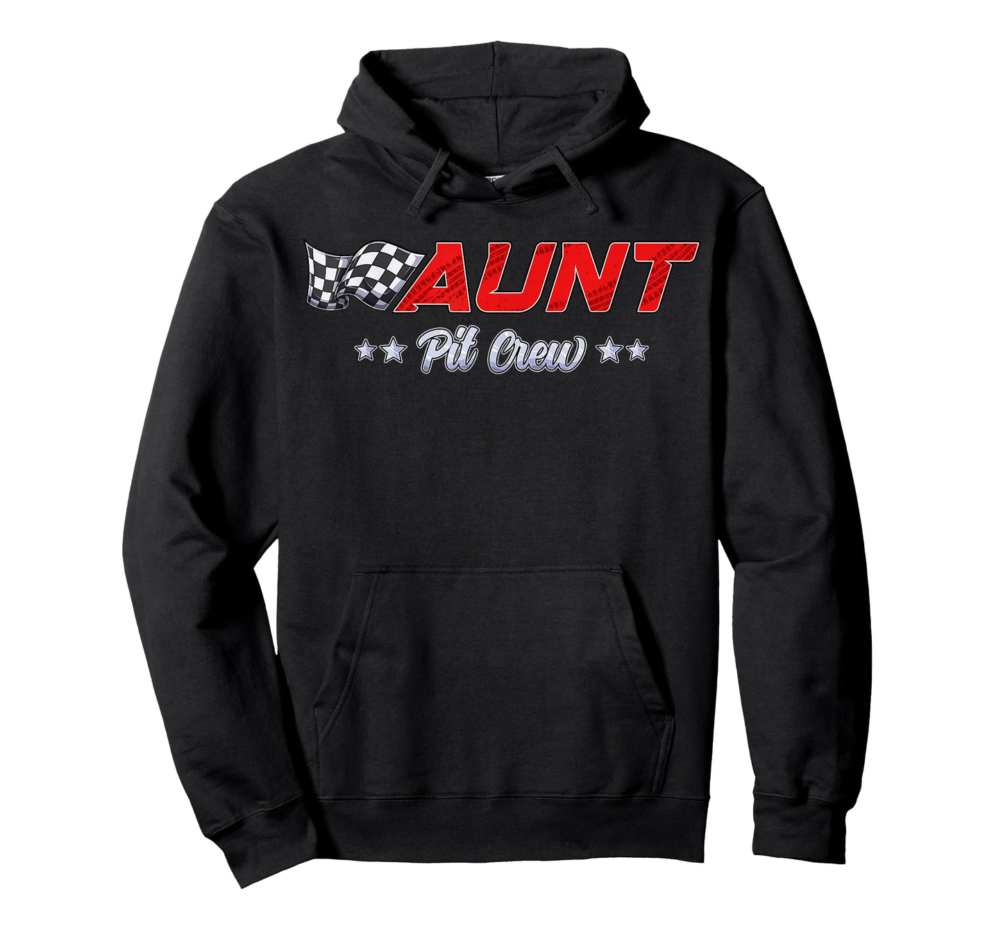 Pit Crew Aunt Race Car Family Matching Racing Birthday Party T-Shirt