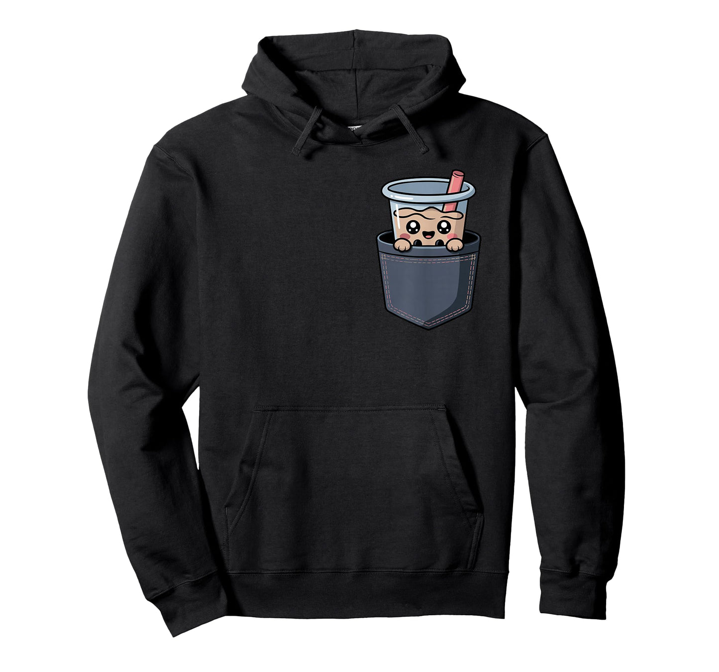 Kawaii Pocket Boba Tea Halloween Costume Lazy Costume Kids T-Shirt