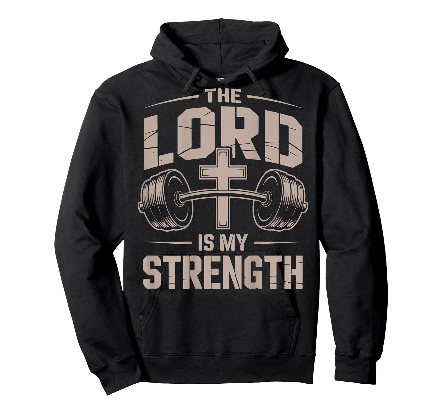 Christian Lifting The Lord is My Strength Jesus Workout Gym T-Shirt