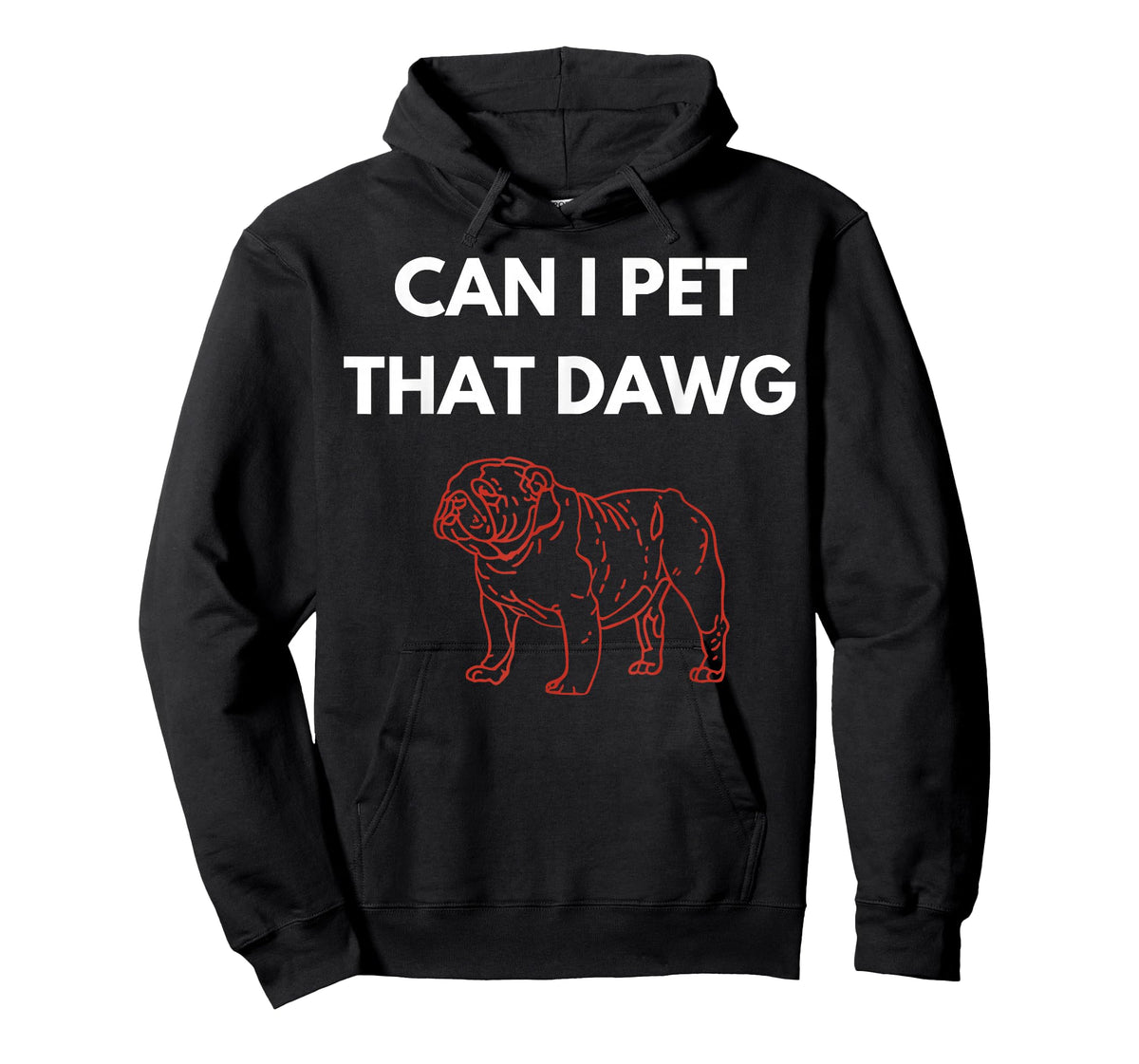 Retro Bulldog Funny Can I Pet That Dawg for Men Women Kids T-Shirt